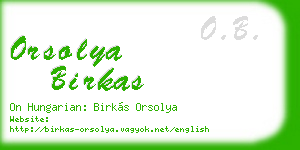 orsolya birkas business card
